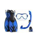 Outdoor Master Otroški Komplet za Snorklanje: Maska, Dihalka in Plavuti, moder-Wasup Slovenija