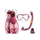 Outdoor Master Otroški Komplet za Snorklanje: Maska, Dihalka in Plavuti, roza-Wasup Slovenija