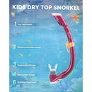 Outdoor Master Otroški Komplet za Snorklanje: Maska, Dihalka in Plavuti, roza-Wasup Slovenija