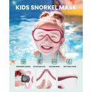 Outdoor Master Otroški Komplet za Snorklanje: Maska, Dihalka in Plavuti, roza-Wasup Slovenija