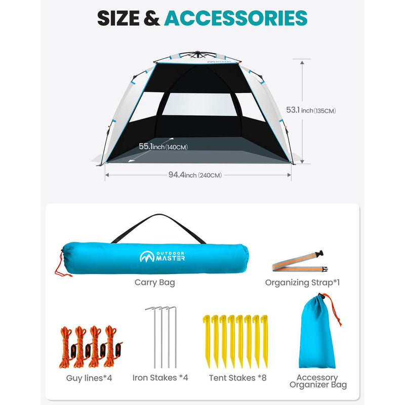 Outdoor Master Pop Up Beach Tent