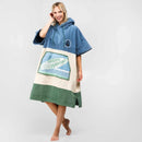 Pončo Wave Havaii Curitiba, L 105X80cm, bombaž-Wasup Slovenija