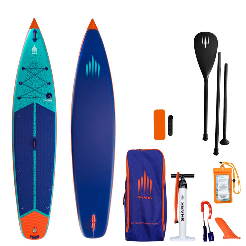 Varjena Sup Deska Shark Venture Flow 12.6x32x6 s karbonskim veslom-Wasup Slovenija