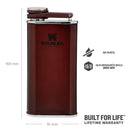 Stanley Prisrčnica Wide Mouth Flask 0,23L Wine Red-Wasup Slovenija