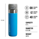 Stanley Quick Flip flaška za vodo, 0,7L, Azure-Wasup Slovenija