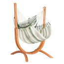 La Siesta Udine - Komplet Viseči Stol Outdoor Cedar Comfort in Leseno Stojalo