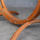 La Siesta Udine - Komplet Viseči Stol Outdoor Cedar Comfort in Leseno Stojalo