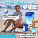 KingCamp WEJOY nastavljiv plažni stol, Blue Pattern-Wasup Slovenija