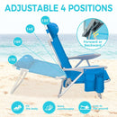 KingCamp WEJOY nastavljiv plažni stol, Blue-Wasup Slovenija