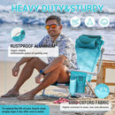 KingCamp WEJOY nastavljiv plažni stol, Cyan Pattern-Wasup Slovenija