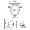 Viseči stol La Siesta Habana Blue Zebra Kingsize-Wasup Slovenija