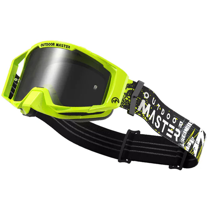husqvarna racecraft goggles Outdoor Master Dirt bike/MTB goggles Mustang, Green Frame