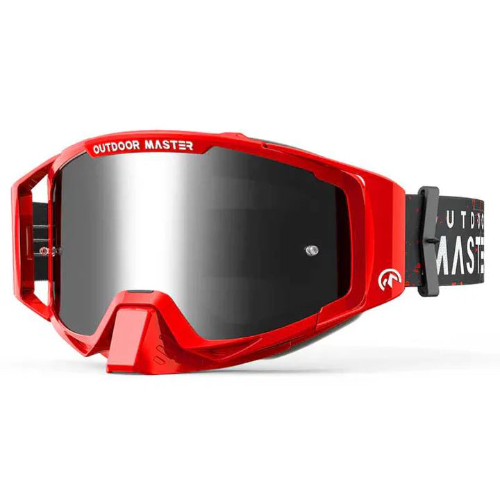 Outdoor Master Motokros/MTB očala Mustang, Red Frame - Grey Lens-Wasup Slovenija