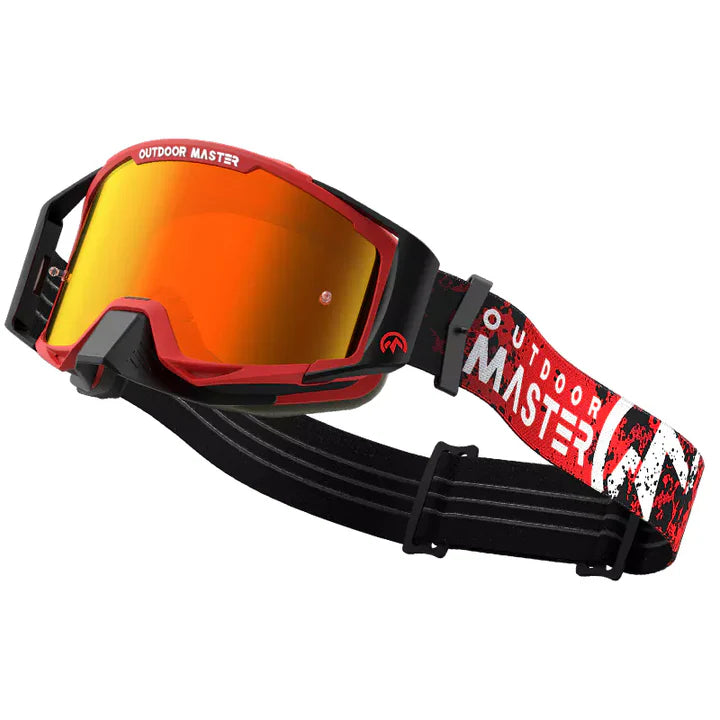 Outdoor Master Motokros/MTB očala Mustang, Red Frame - Grey REVO Red Lens-Wasup Slovenija