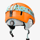 OutdoorMaster Reindeer Kids' Ski Helmet, Orange, SET WITH GOGGLES