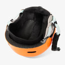 OutdoorMaster Reindeer Kids' Ski Helmet, Orange, SET WITH GOGGLES