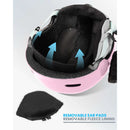 Otroška Smučarska čelada Outdoor Master Reindeer, Pink , KOMPLET Z OČALI