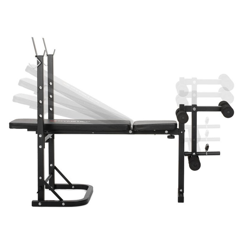 Gymstick komplet fitnes klopi in uteži - Weight Bench with 40kg-Wasup Slovenija