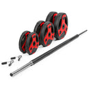 Gymstick komplet uteži Vinyl - Pump Set 20kg rdeče črn-Wasup Slovenija