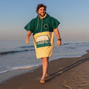wave hawaii poncho petrol man