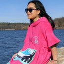 wave havaii ponco pink wave front