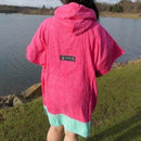 wave havaii ponco pink wave back