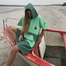 WAVE HAVAII-PONČO TRAVEL BREESE GREEN, S-L, BOMBAŽ Wasup