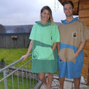 WAVE HAVAII-PONČO TRAVEL BREESE GREEN, S-L, BOMBAŽ Wasup