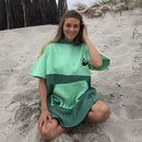 WAVE HAVAII-PONČO TRAVEL BREESE GREEN, S-L, BOMBAŽ Wasup